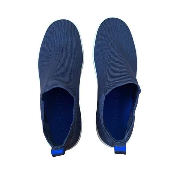 Rothy’s The Chelsea Pull-On High Top Ankle Boots Nightfall Navy Blue Women’s 9.5 - Picture 8 of 8